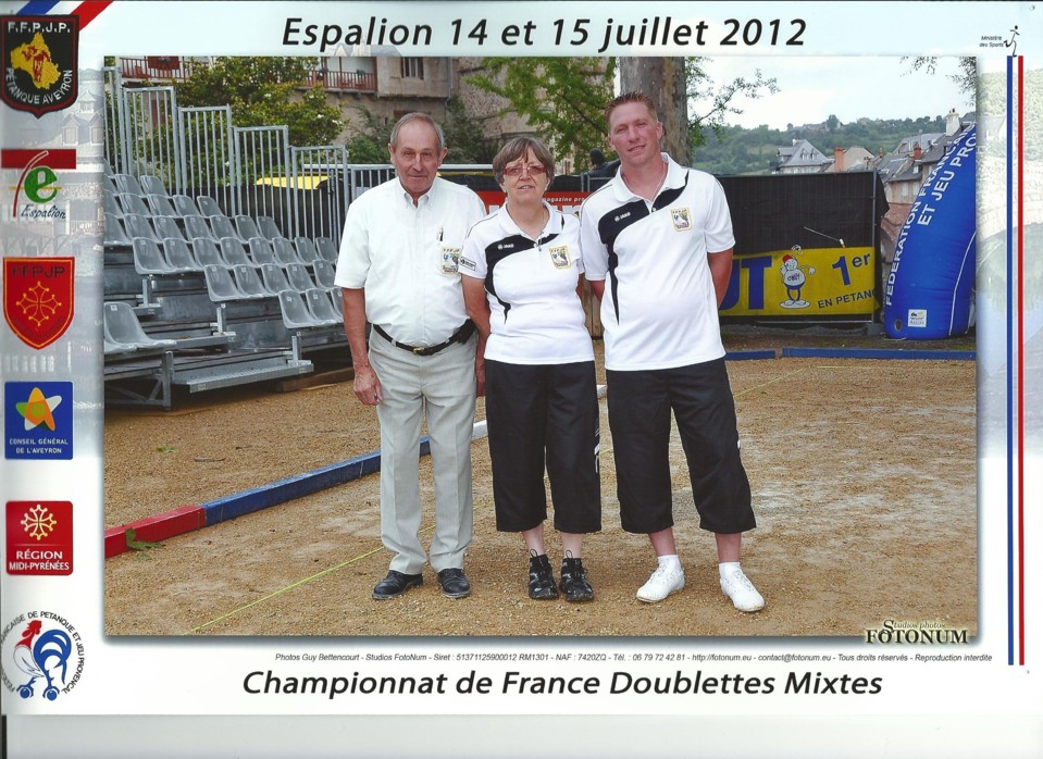 Championnat France doublette mixte 2012 à ESPALION