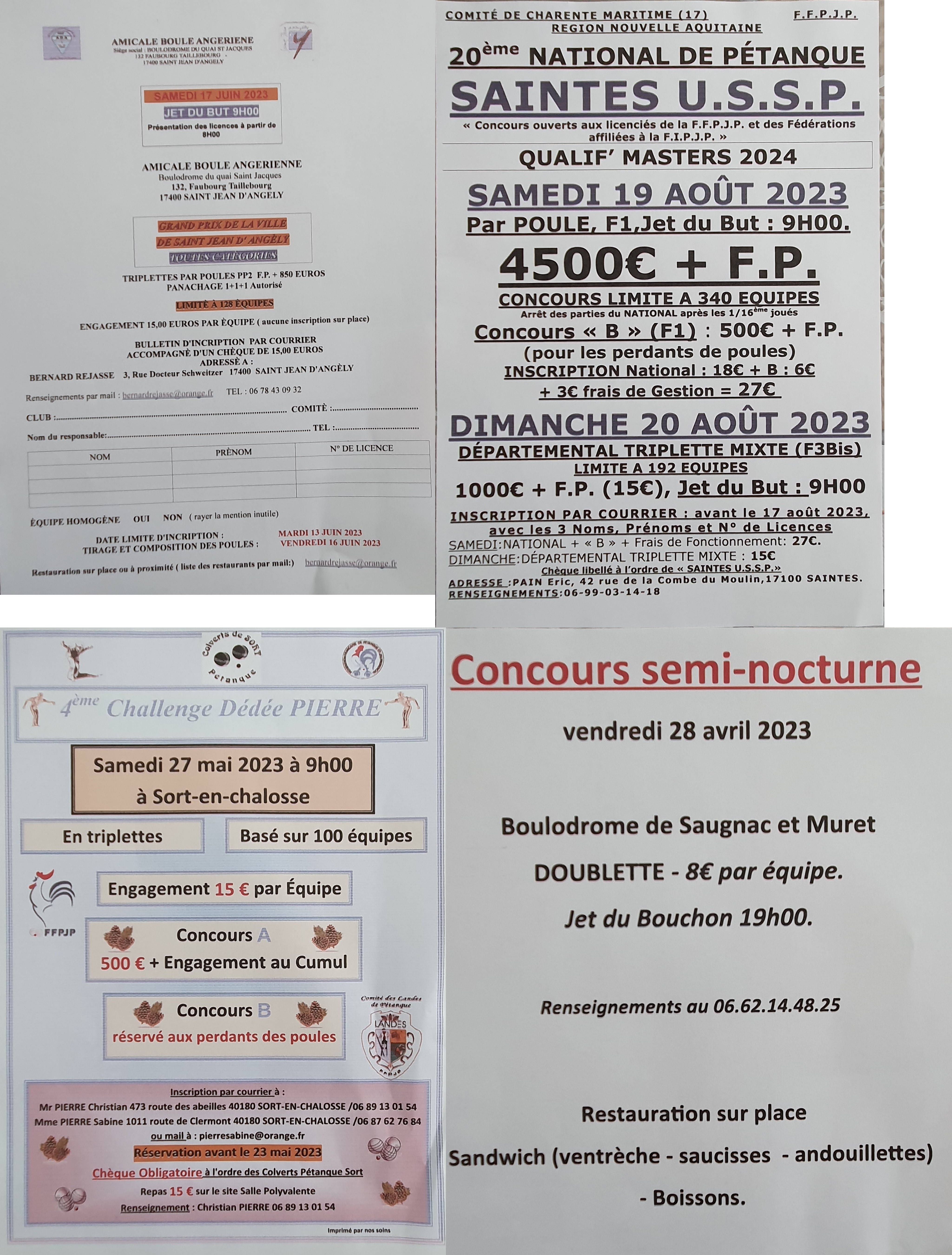 Quelques concours à faire!