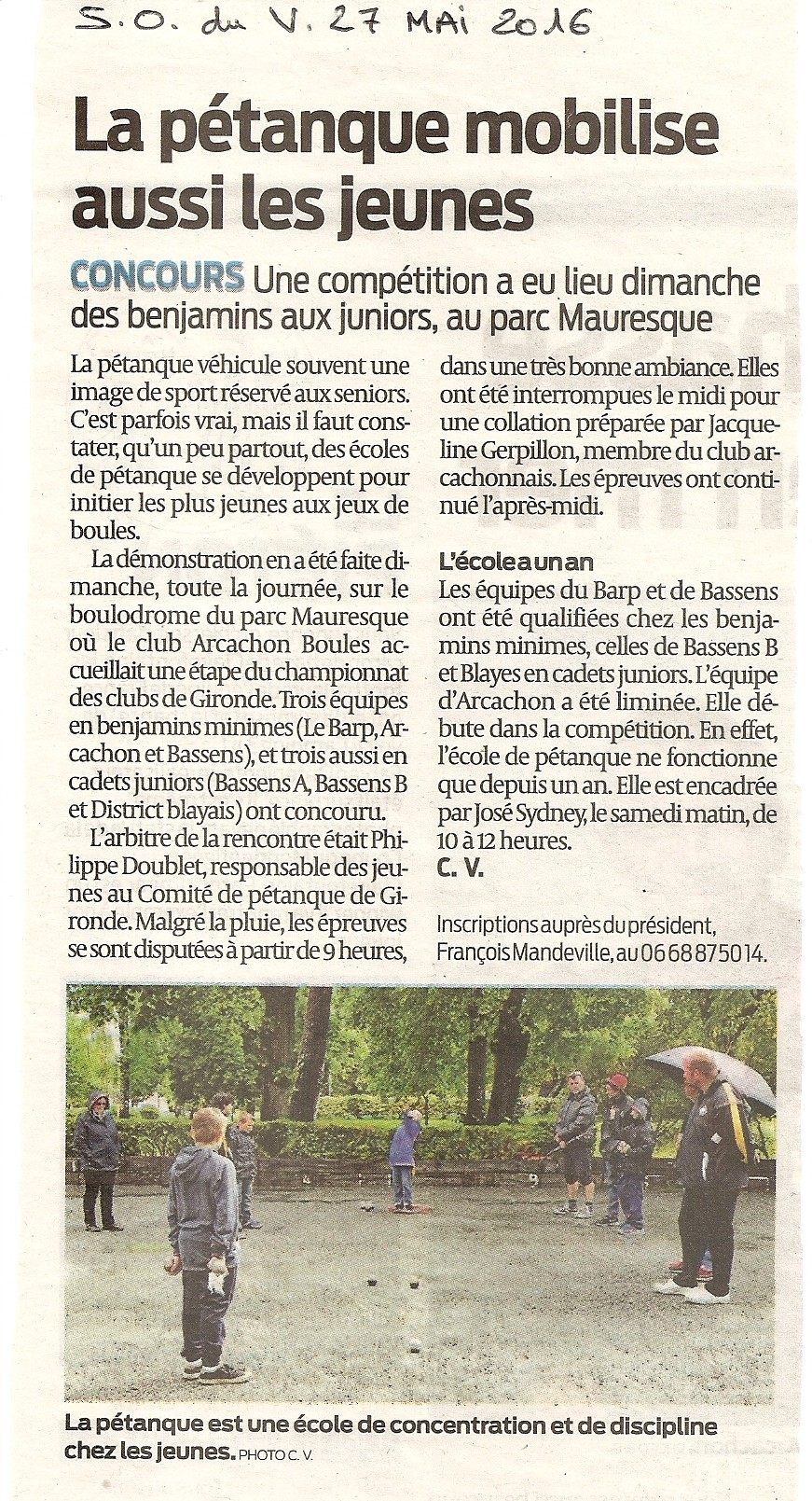 Championnat de clubs jeunes à ARCACHON Championnat de clubs jeunes à ARCACHON