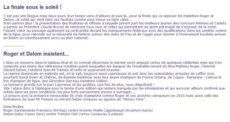 National de PAU National de PAU