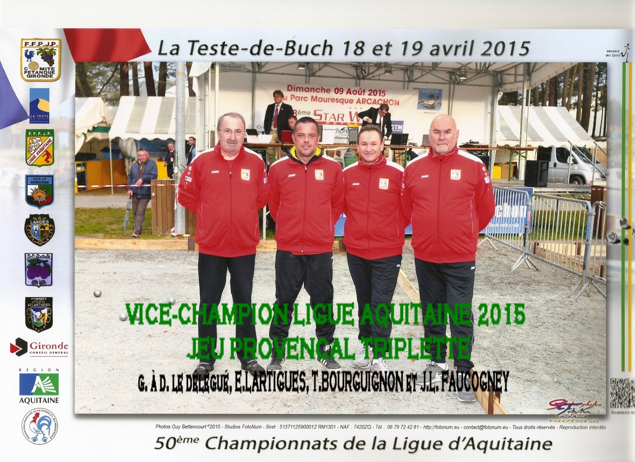 Vice-Champion Ligue 2015 Vice-Champion Ligue 2015