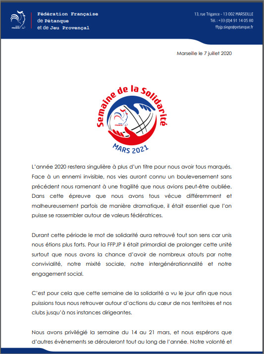 INFO   SOLIDARITE   FFPJP