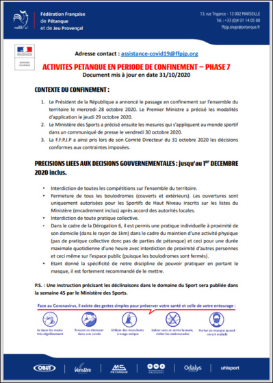 FFPJP CONFINEMENT PHASE. 7 FFPJP CONFINEMENT PHASE. 7