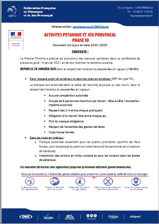 NOUVELLE   NOTE   FFPJP  PHASE.10