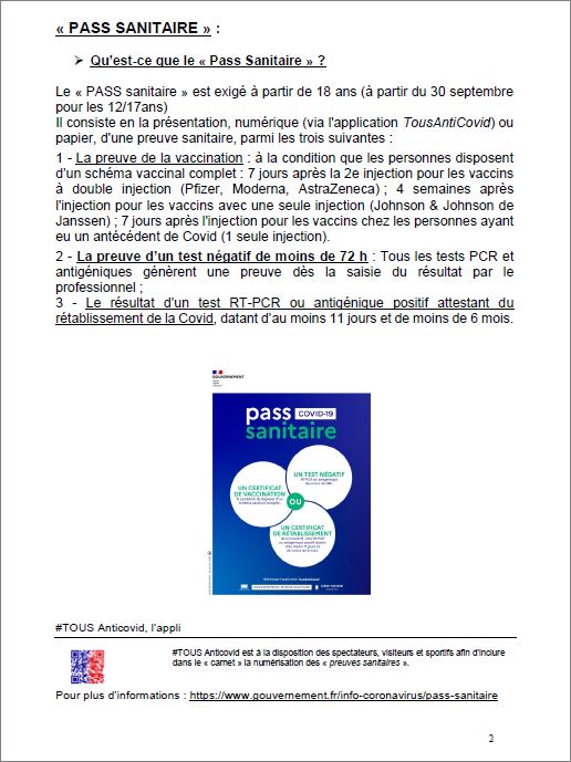 PASS   SANITAIRE  AOUT  2021