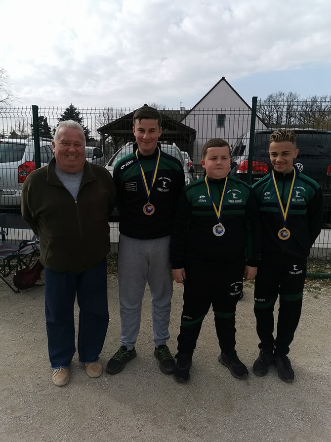 Coach: FOIN Bernard .  3ème CANDAS Nolan  2ème  MESQUITA  Lisandro  1ér MELO  Lorenzo