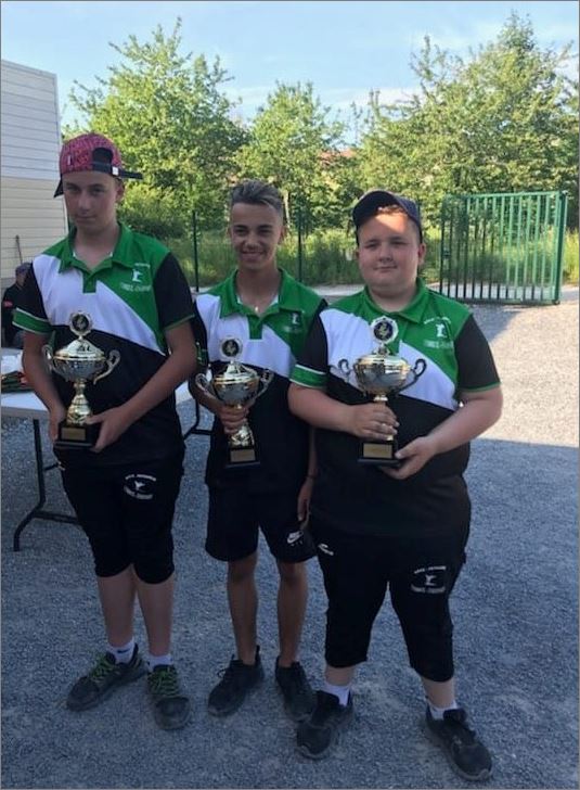 CHAMPION TRIPLETTE DEPARTEMENTAL CADETS. CHAMPION TRIPLETTE DEPARTEMENTAL CADETS.