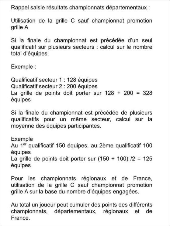 NOUVELLE CLASSIFICATION  FFPJP  2023