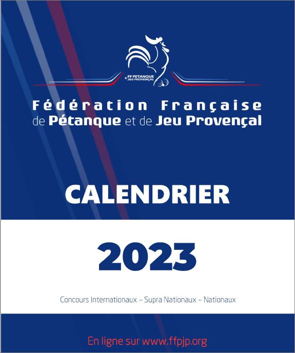 CALENDRIER FFPJP 2023 CALENDRIER FFPJP 2023