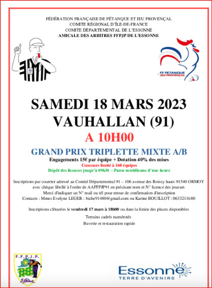 CONCOURS DES ARBITRES  A  VAUHALLAN