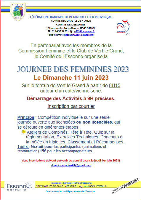 JOURNEE DES FEMININES 2023 JOURNEE DES FEMININES 2023