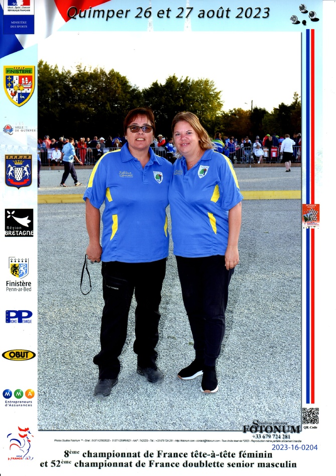 CHAMPIONNAT  DE FRANCE   TETE A TETE FEMININ 2023