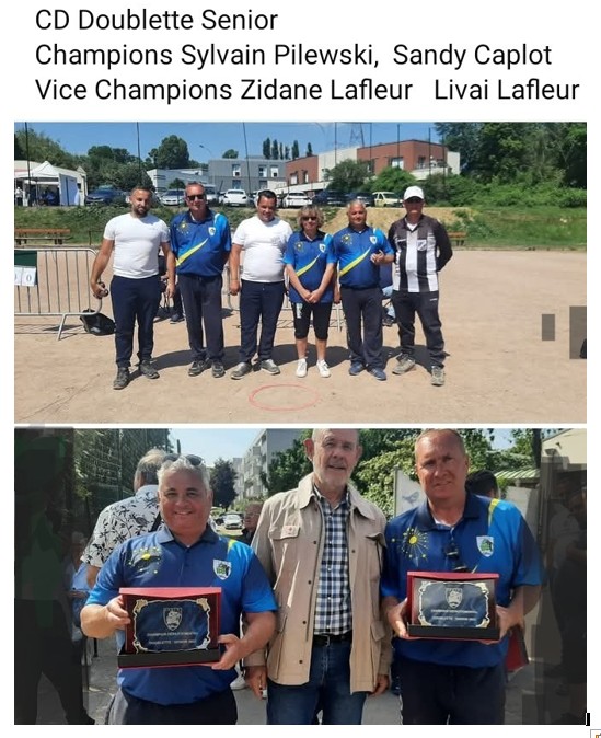 CHAMPIONNAT DOUBLETTE SENIORS CHAMPIONNAT DOUBLETTE SENIORS