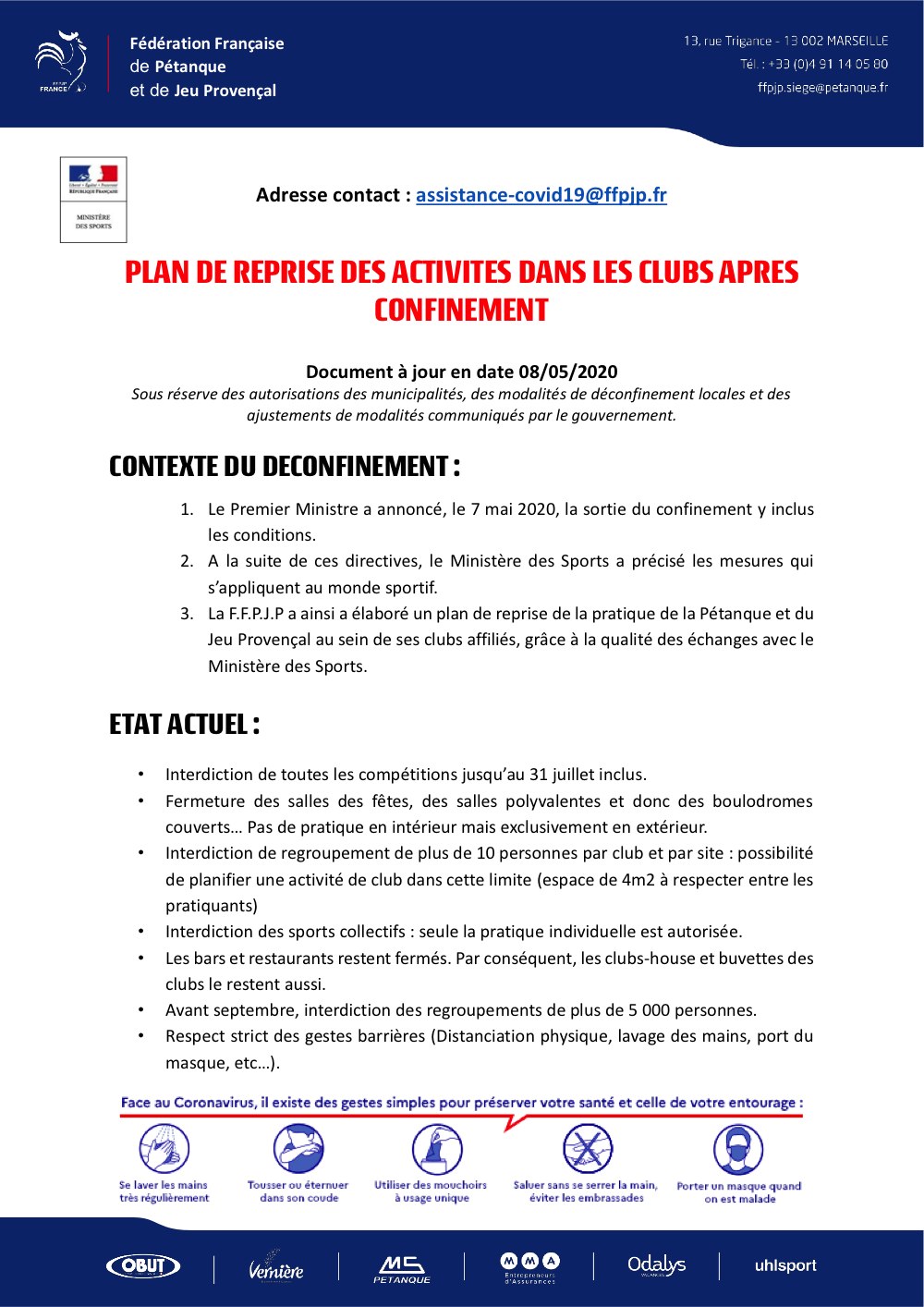 Dernière  INFO de la  FFPJP Dernière  INFO de la  FFPJP