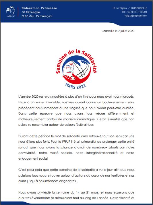 INFO   SOLIDARITE   FFPJP