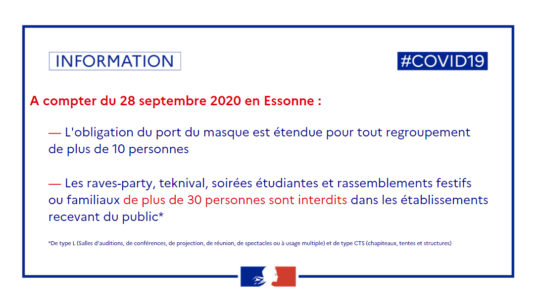 DERNIÈRE  INFORMATION  SUR  LA COVID.19