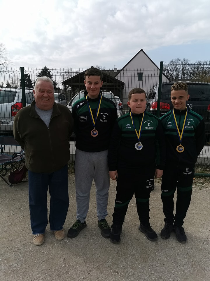 Coach: FOIN Bernard .  3ème CANDAS Nolan  2ème  MESQUITA  Lisandro  1ér MELO  Lorenzo