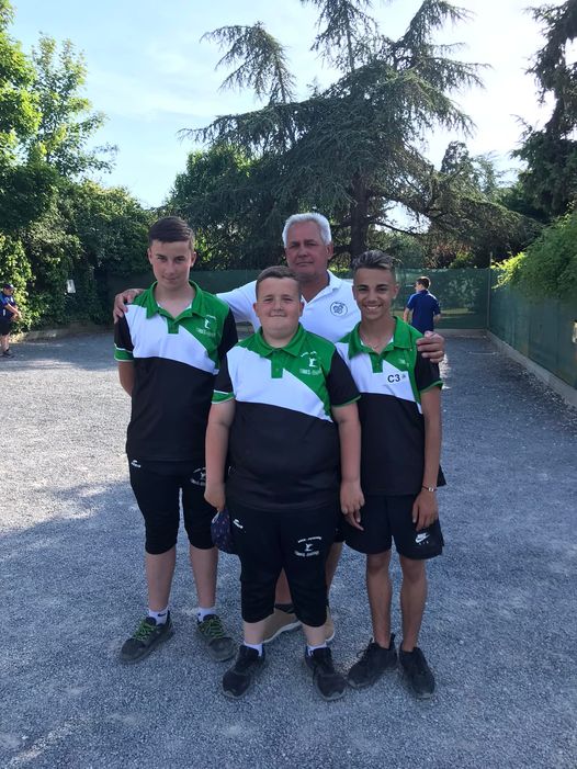 Nolan - Lisandro - Lorenzo et leur Président.