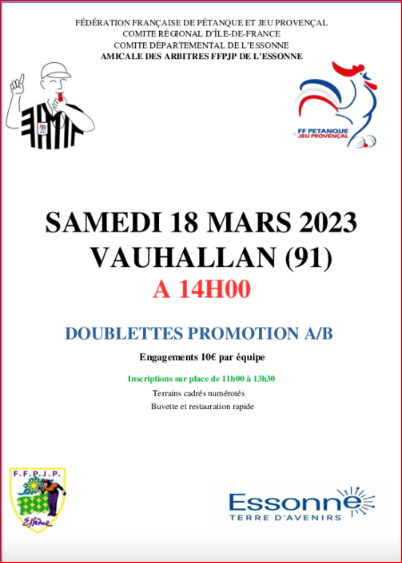 CONCOURS DES ARBITRES  A  VAUHALLAN