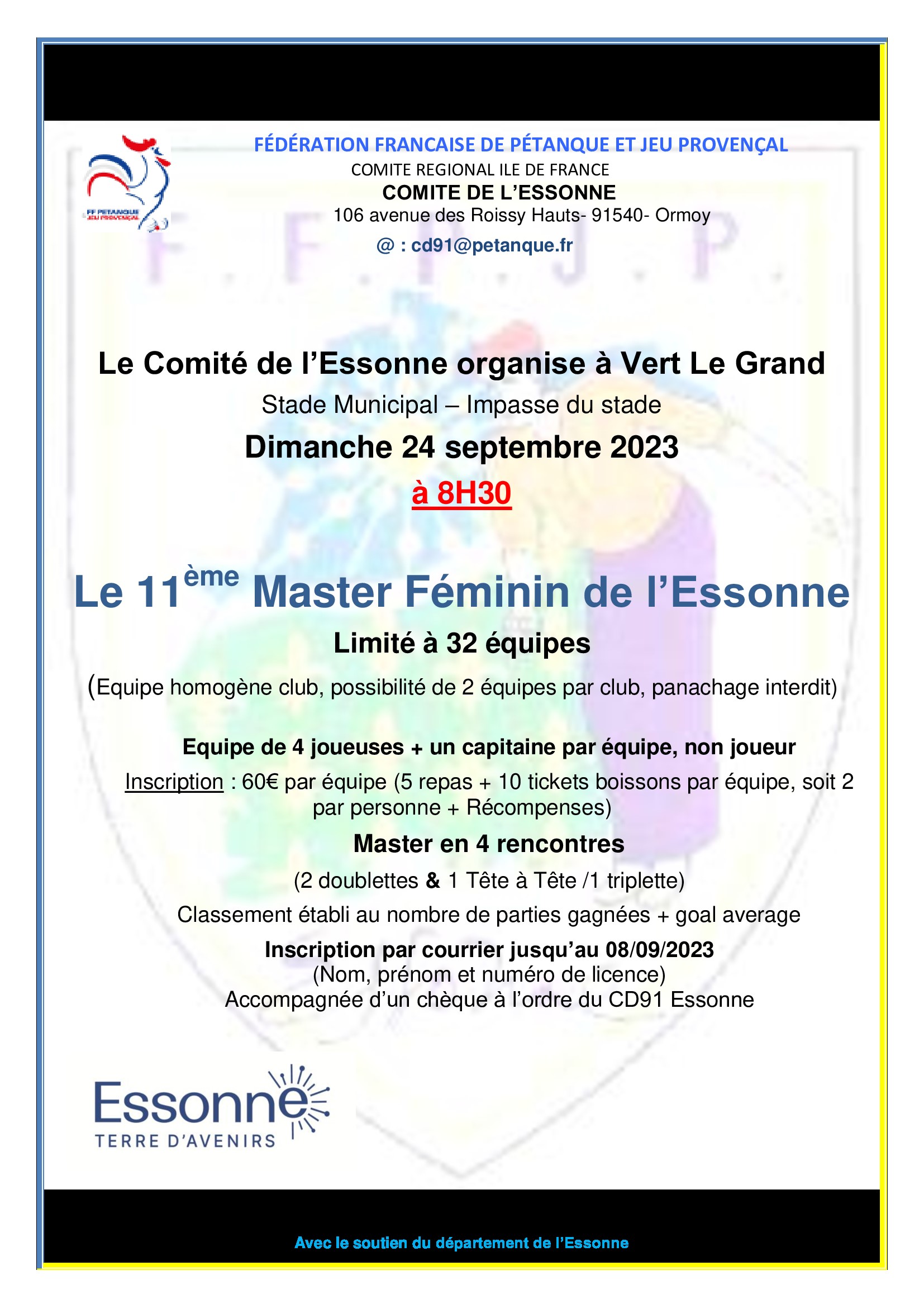 11ème MASTER  FEMININ  2023 11ème MASTER  FEMININ  2023