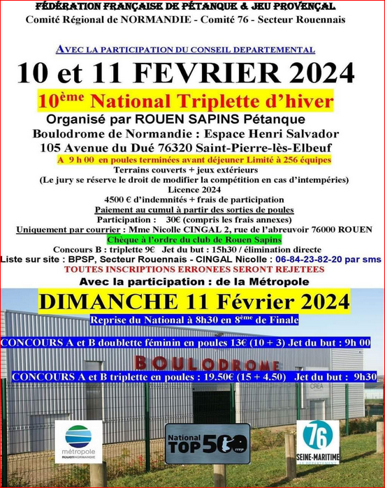 AFFICHE  SAINT - PIERRE LES ELBEUF 2024