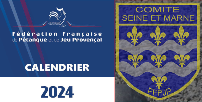 CALENDRIERS NATIONAUX et CD.77 2024 CALENDRIERS NATIONAUX et CD.77 2024