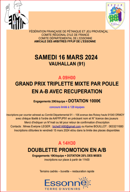 GRAND PRIX TRIPLETTE MIXTE 2024