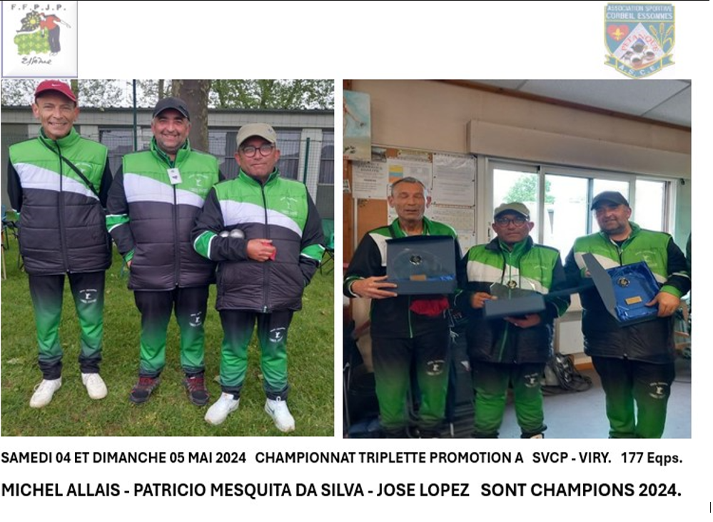 CHAMPIONNAT TRIPLETTE PROMOTION CHAMPIONNAT TRIPLETTE PROMOTION