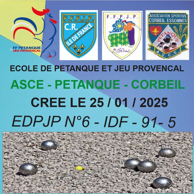 BACHE  ECOLE DE  PETANQUE  CORBEIL
