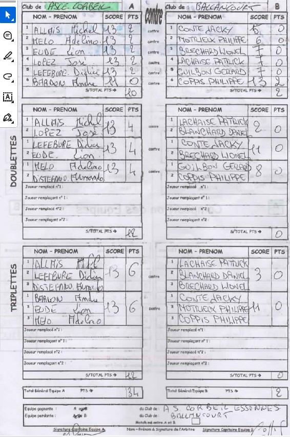 5EME JOURNEE DU CDC VETERANS 1ERE DIV 5EME JOURNEE DU CDC VETERANS 1ERE DIV