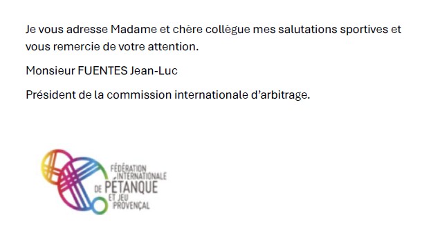FIPJP     REGLEMENT  JET DU BUT