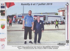 CHAMPIONNAT FRANCE TETE A TETE  2019 