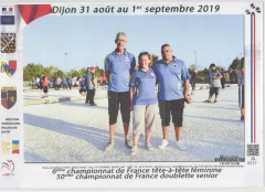 CHAMPIONNAT FRANCE SENIORS  2019