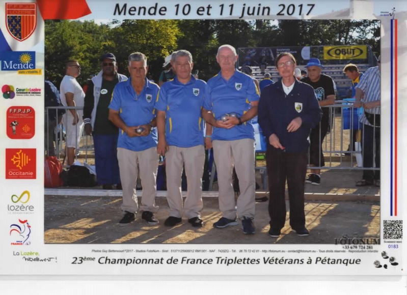 CHAMPIONNAT de FRANCE VETREANS 2017