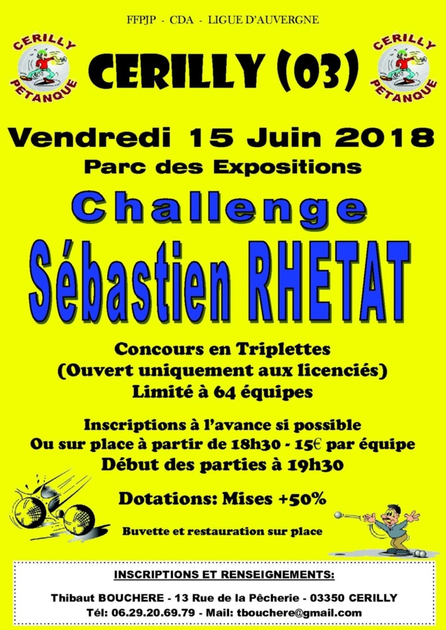 Challenge Sébastien RHETAT