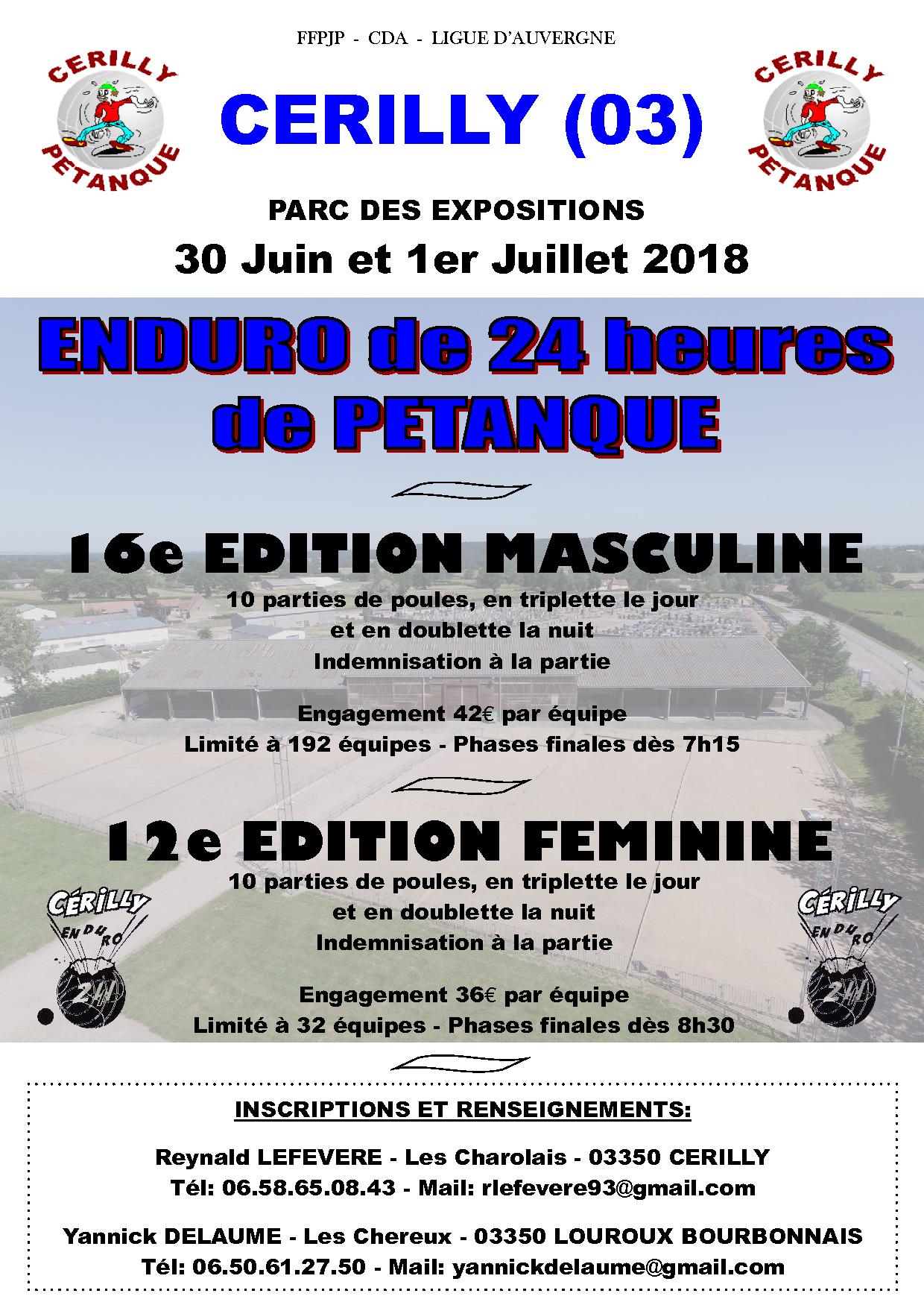 ENDURO 30 Juin et 1er Juillet 2018