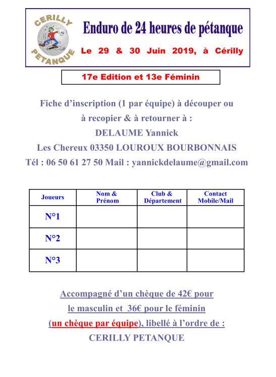 Inscriptions Enduro 2019 Inscriptions Enduro 2019