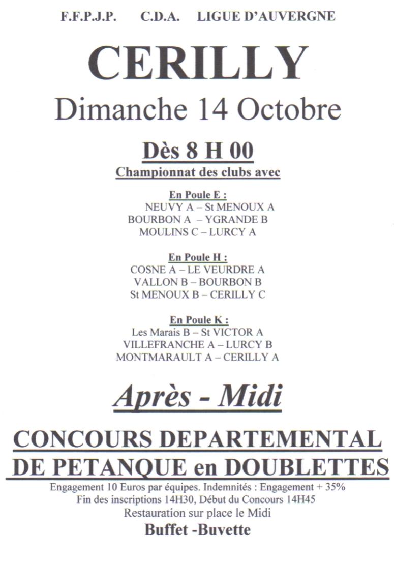 CHAMPIONNAT des CLUBS ! CHAMPIONNAT des CLUBS !