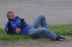 Sébastien LEMAIRE, à la Ligue d'Auvergne à Yzeure, en plein repos après l'élimination...