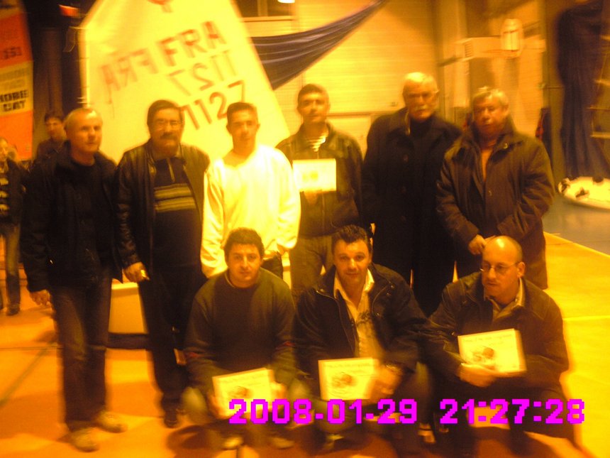Debout: L Schloup, J Cortes, T Lallemand, JL Sans, J Lussagnet, G D'Issernio