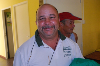 Payet Jean Claude responsable heureux après la qualif Payet Jean Claude responsable heureux après la qualif