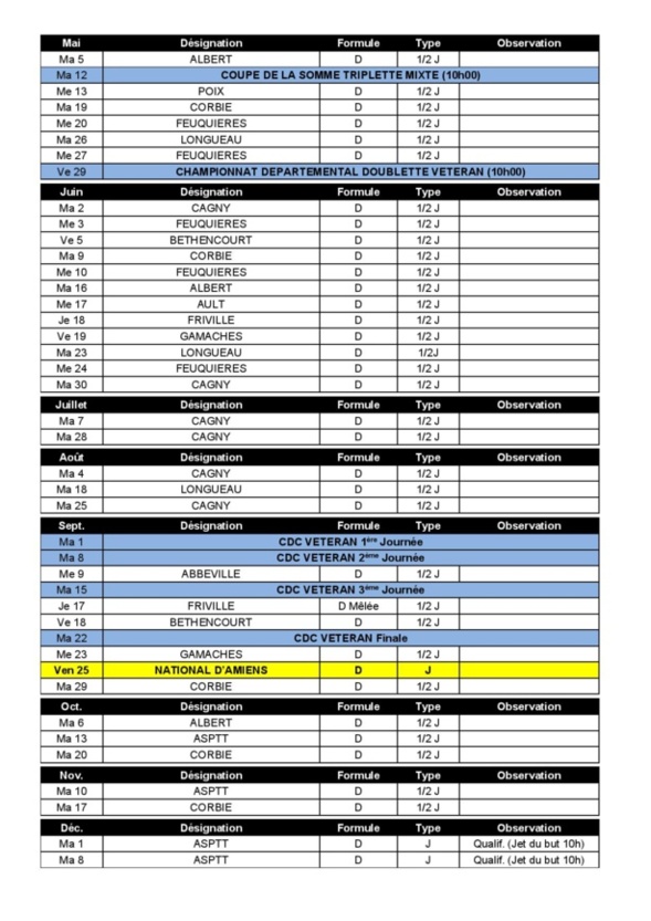 CALENDRIER FFPJP 55 ANS - SOMME 2020 CALENDRIER FFPJP 55 ANS - SOMME 2020