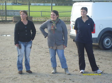 Sandrine Roxane et Laurence à l'entrainement