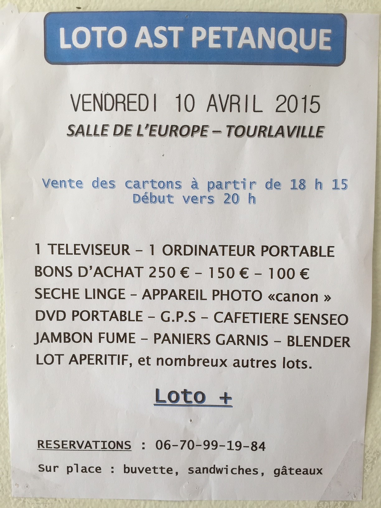 LOTO 10 AVRIL LOTO 10 AVRIL