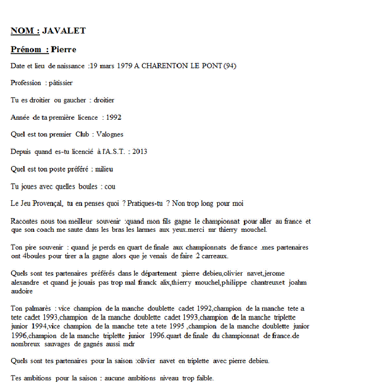 Portrait de Pierre JAVALET Portrait de Pierre JAVALET