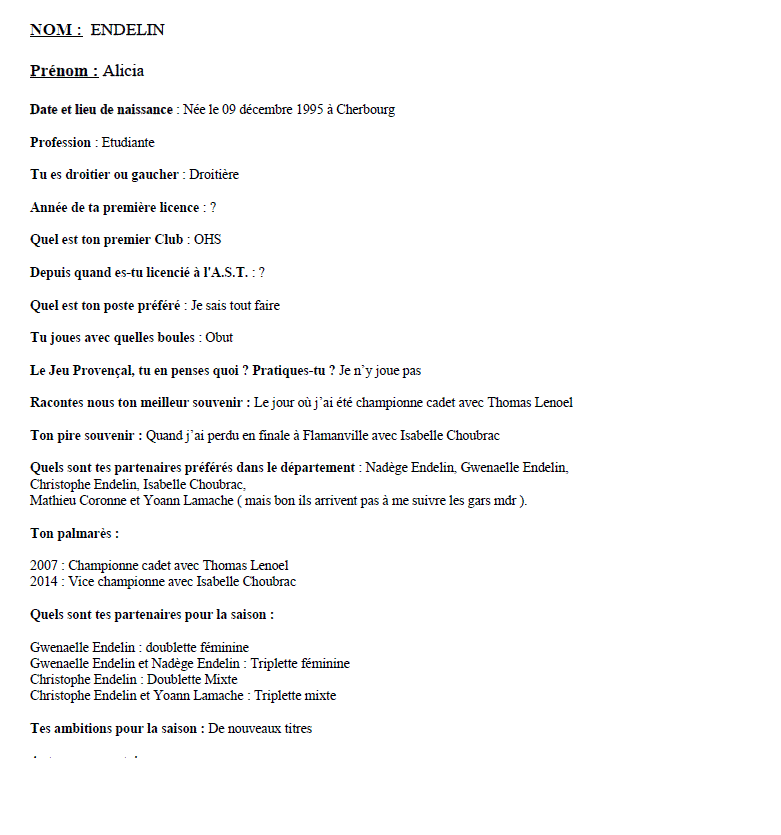 Portrait de Alicia ENDELIN Portrait de Alicia ENDELIN