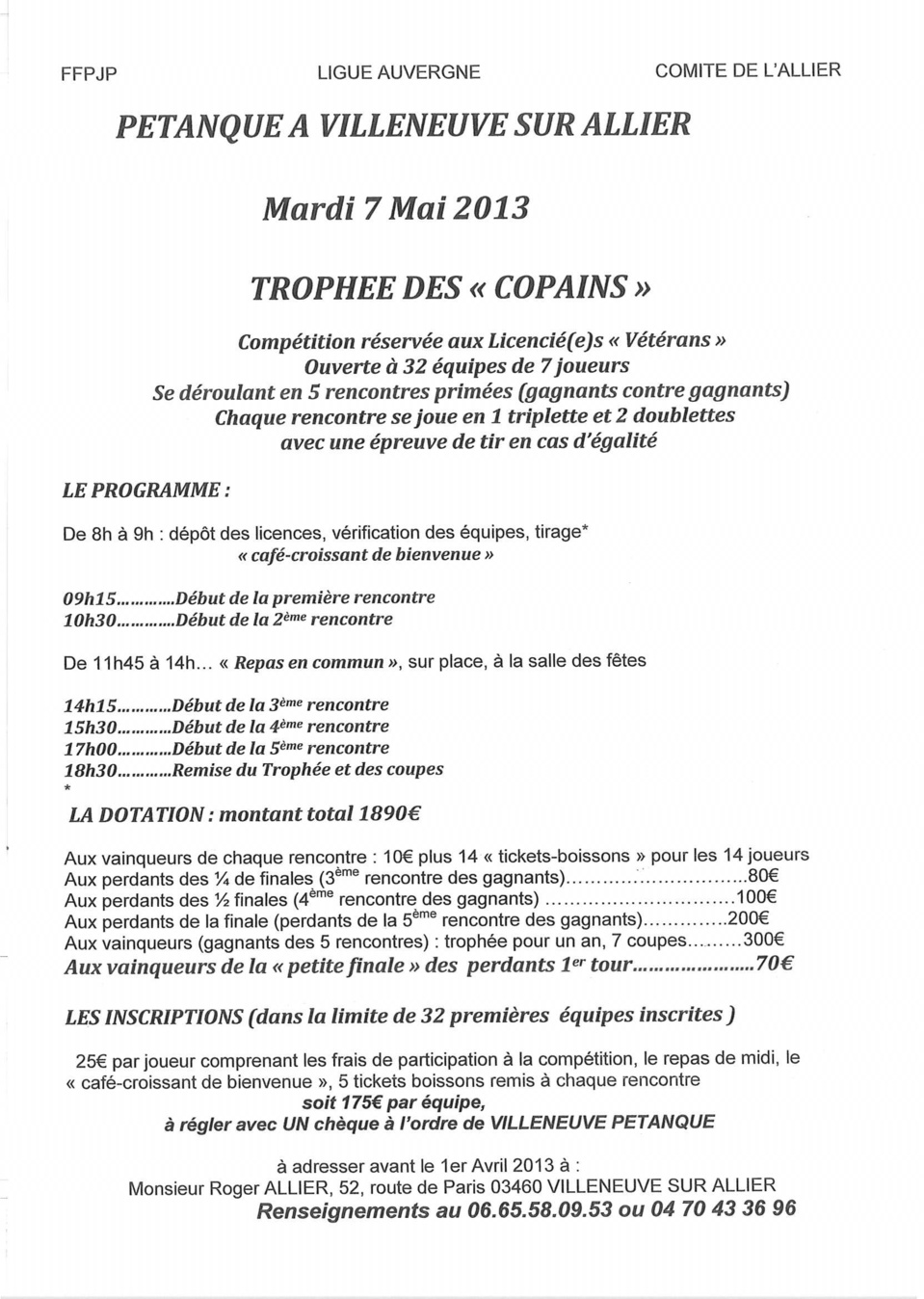 Concours vétérans le 7/05/2013