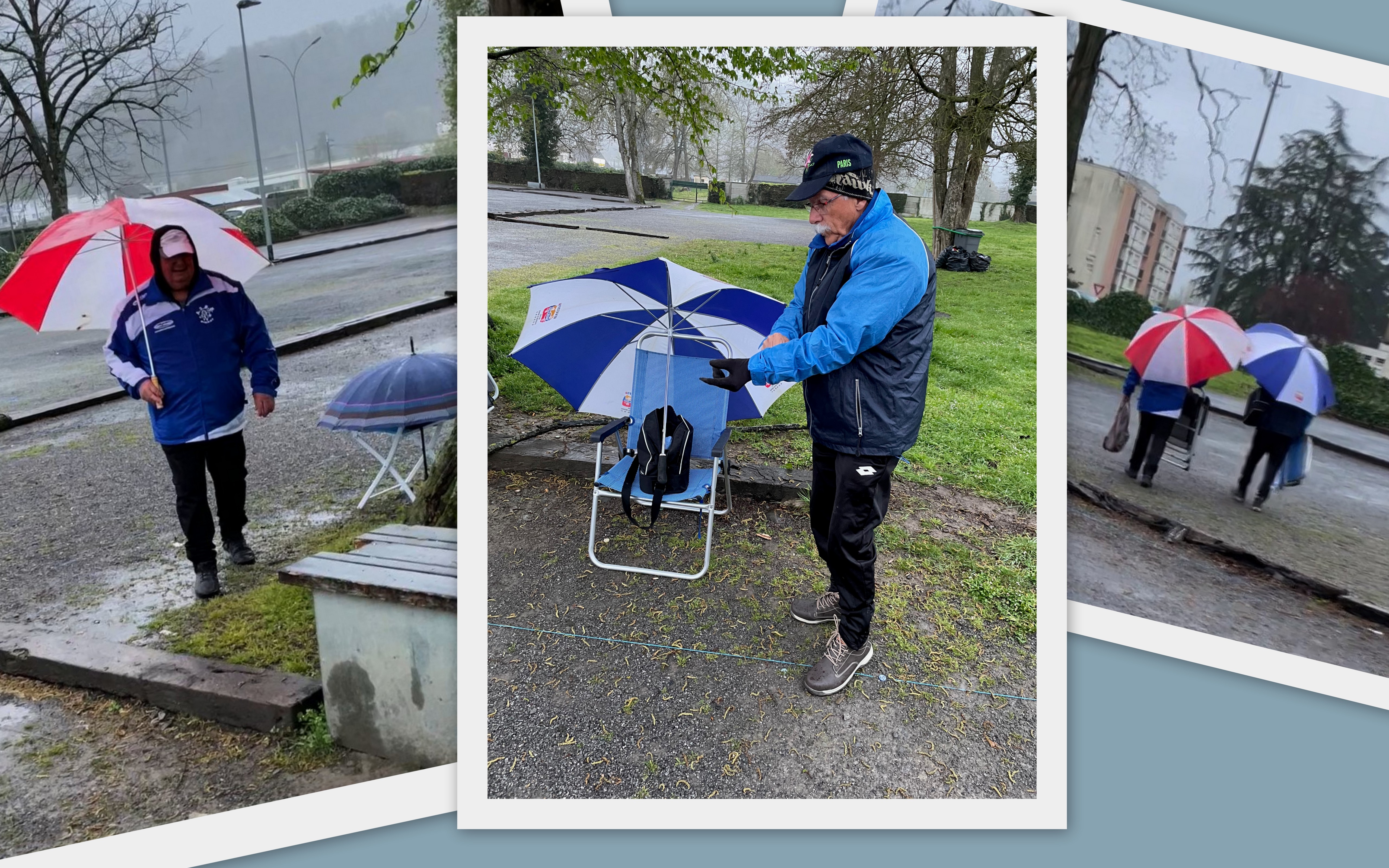Nos "champions" se préparent malgré la météo