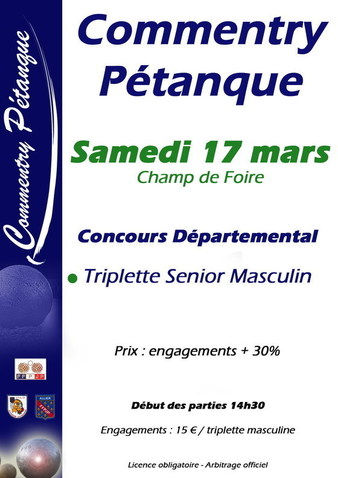 Concours Départemental Triplette