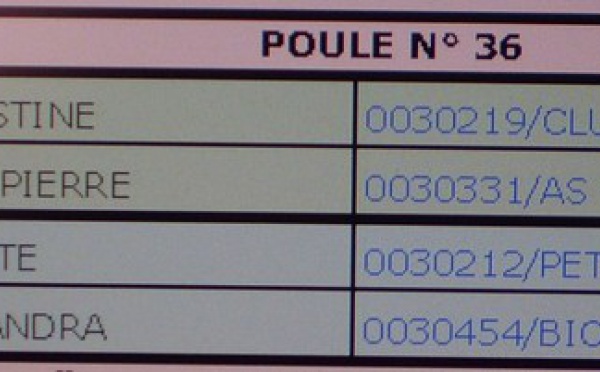 Championnat départemental doublette mixte.